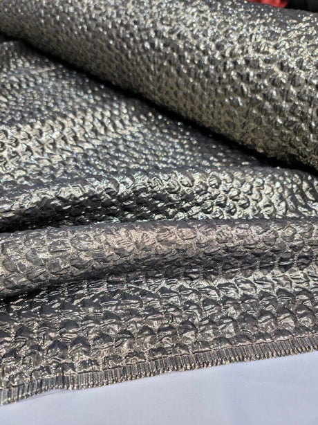 Brocade Jacquard Fabric Antique Gold