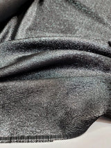 Brocade Jacquard Fabric Charcoal Gray Metallic