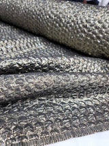 Brocade Jacquard Fabric Antique Gold