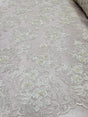 Beaded Embroidered Lace Ivory