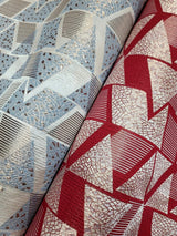 Brocade Jacquard Triangle Pattern Fabric