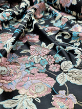 Brocade Floral Damask Jacquard Fabric