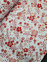 Brocade Jacquard Metallic Floral on Organza