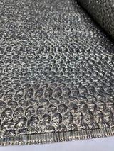 Brocade Jacquard Fabric Antique Gold