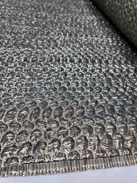 Brocade Jacquard Fabric Antique Gold