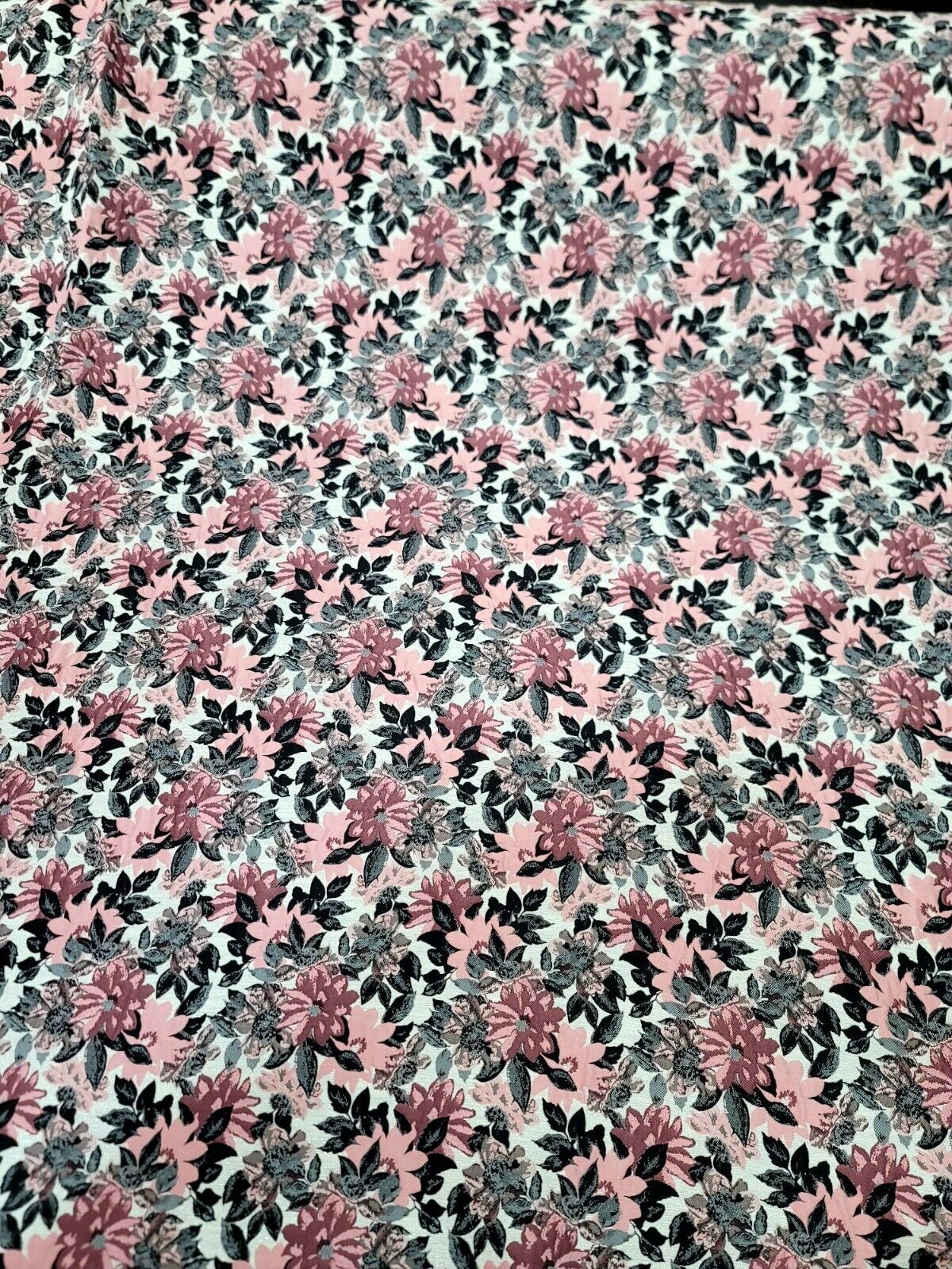 Brocade Jacquard Floral Chenille Fabric Dusty Rose Mauve