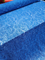Royal Blue Embroidered Lace Fabric