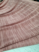 Pleated Stretch Fabric Dusty Rose
