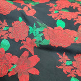 Brocade Jacquard Floral Fabric