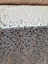 Rose Gold Sequins Beaded Embroidered Stretch Lace Fabric