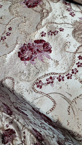 Brocade Jacquard Prom Fabric