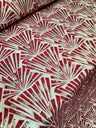 Brocade Jacquard Metallic Geometric Fabric