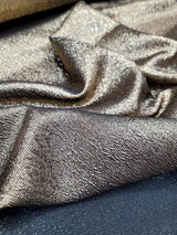 Brocade Jacquard Fabric Gold Metallic Textured Embossed