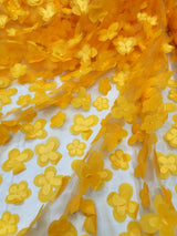 3D Flower Lace Yellow
