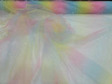 Rainbow Glitter Tulle Fabric