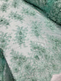 3D Floral Embroidery Beaded Mesh Lace Sage Green