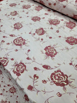 Brocade Jacquard Metallic Floral Fabric