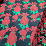 Brocade Jacquard Floral Fabric
