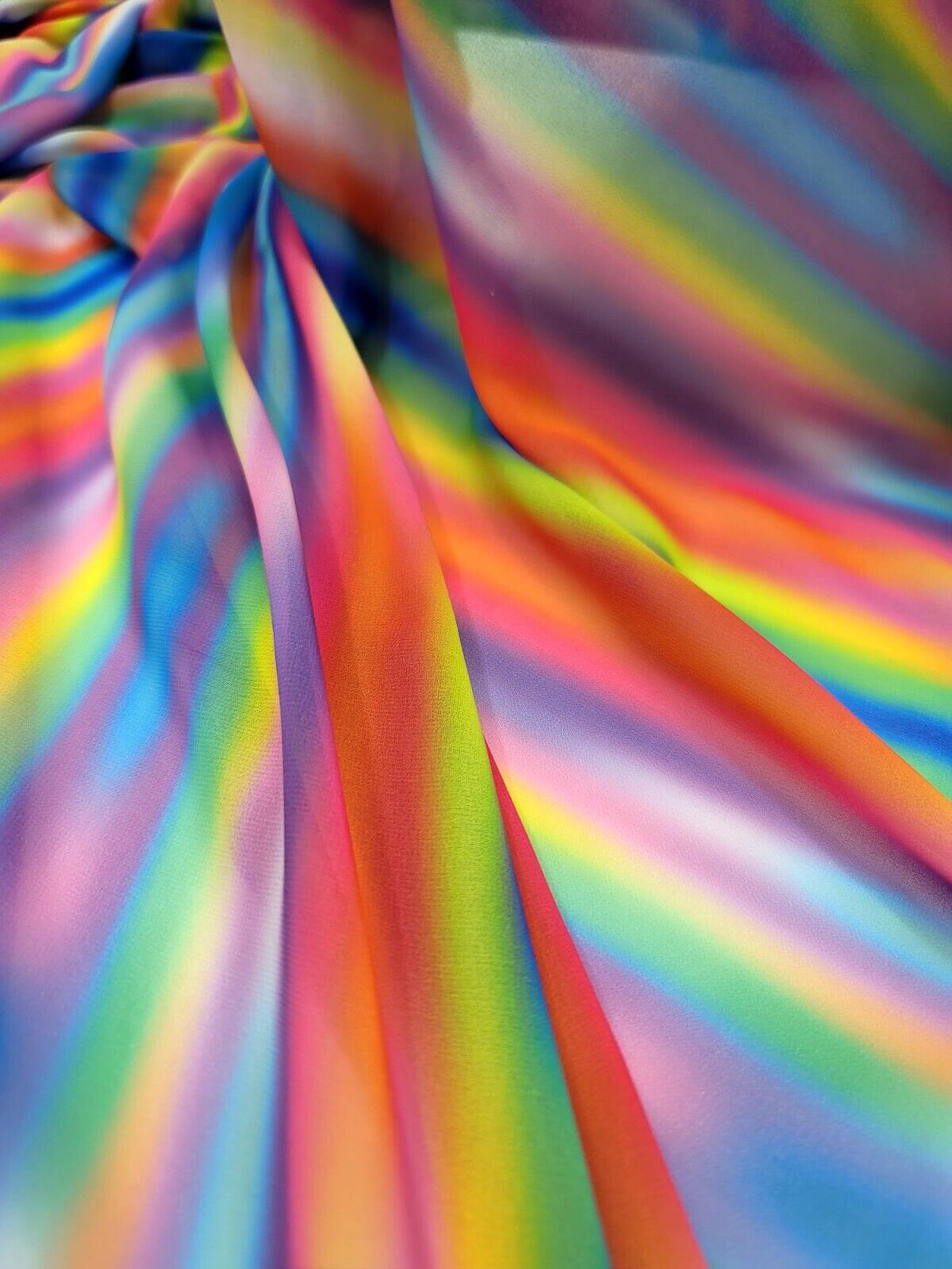Multi-Color Chiffon Ombre Fabric