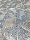 Brocade Jacquard Triangle Pattern Fabric