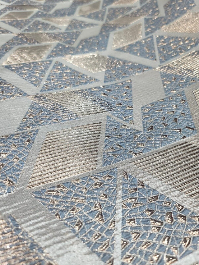 Brocade Jacquard Triangle Pattern Fabric