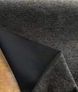 Charcoal Heavy Chenille Backed Upholstery Fabric - Charcoal Grey, 56" Width, Washable (1 Yard)