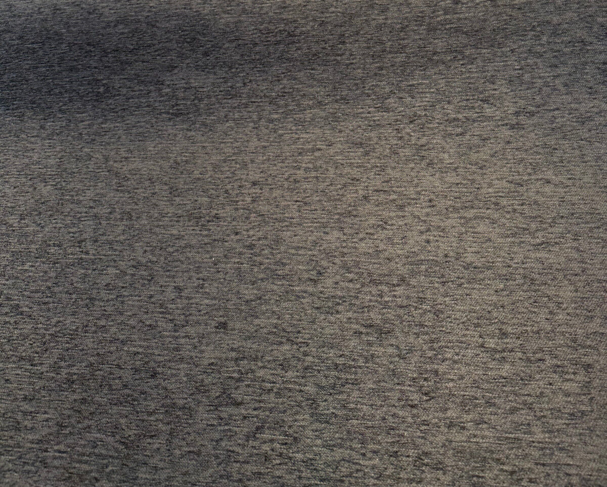 Charcoal Heavy Chenille Backed Upholstery Fabric - Charcoal Grey, 56" Width, Washable (1 Yard)