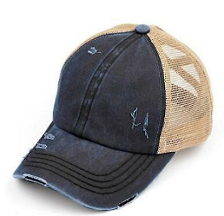 Criss-Cross Cap - Navy/Khaki (1 Unit)