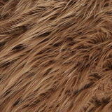 Faux Fur Soft Shaggy Heavy Weight Long Pile Solid Acrylic Fabric - Charcoal, Black, White, Tan, Brown, Neon Lime, 58/60" Width