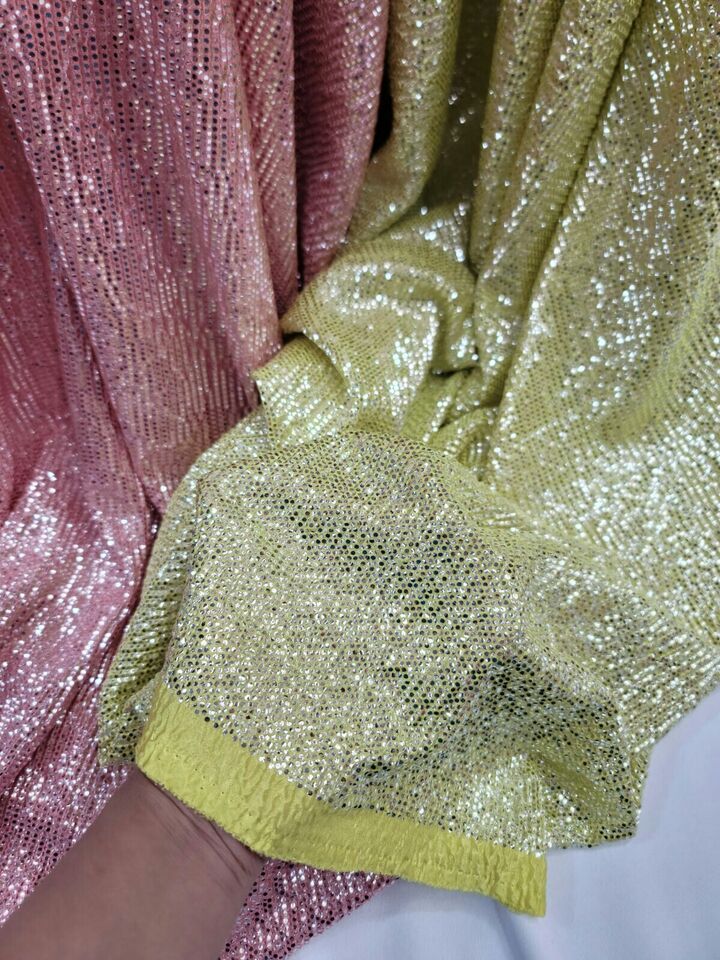 Stretch Textured Silver Fabric