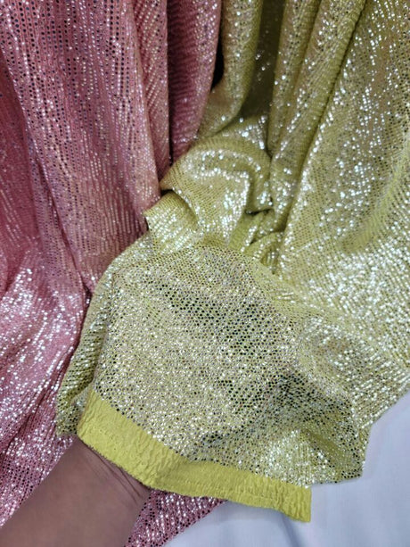 Stretch Textured Silver Fabric