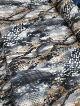 Stretch Spandex Snake Print Fabric