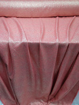Stretch Spandex Fabric Vibrant Coral Gold Shimmer