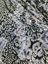 Stretch Fabric Gold Black Animal Print