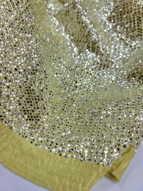 Stretch Textured Silver Fabric