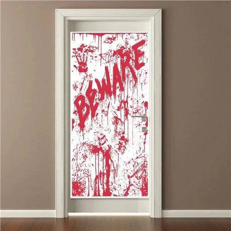 30 Inch Bloody Door Cover Scary Halloween Decoration Indoor Outdoor Prop