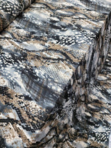 Stretch Spandex Snake Print Fabric