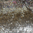 Sequin Mesh Fabric Sword Shape Black Silver 54"