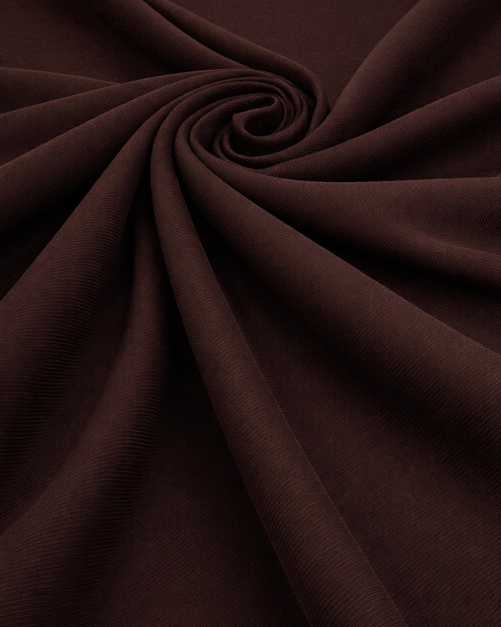Stretch Twill Denim Look Chocolate Brown