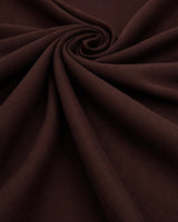 Stretch Twill Denim Look Chocolate Brown