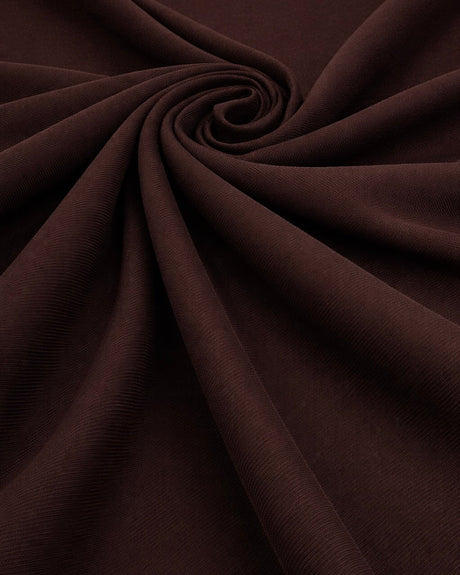 Stretch Twill Denim Look Chocolate Brown