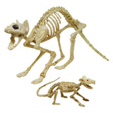 Skeleton Cat Halloween Decoration – 18" x 5.5" x 10.25"