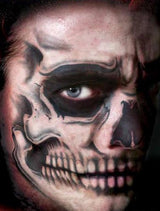 Skull Face Tattoo Halloween Makeup