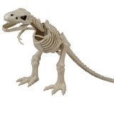 Animated Light-Up Tyrannosaurus Rex Skeleton Halloween Decoration, 15 1/2"