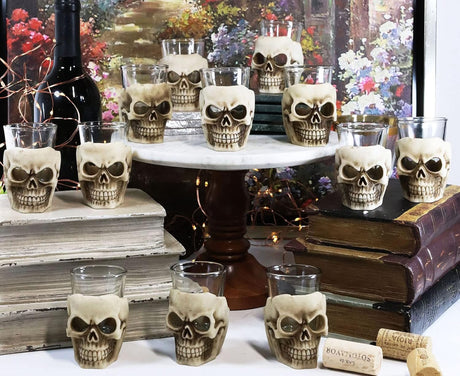 Skull Shot Glass, 3.5 in – Skeleton Face Party Favor