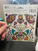 Day of the Dead Body Tattoo – Costume Accessory