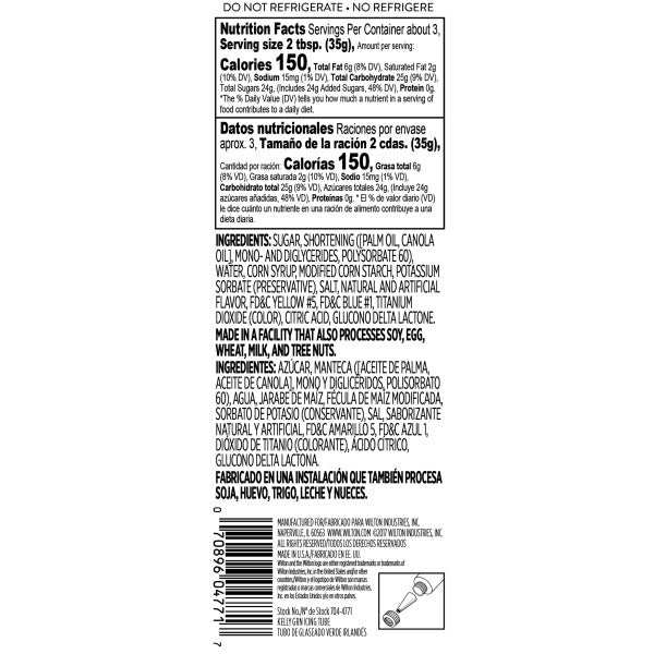 Wilton Kelly Green Ready-to-Use Decorating Icing Tube – 4.25 oz.
