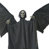 Hanging Skeleton Reaper with Posable Wings – 35" Halloween Decoration