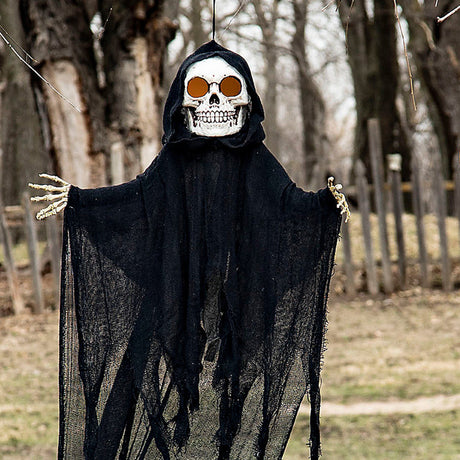 Hanging Sonic Skeleton Reaper Halloween Decoration – 32 1/4" x 47 1/4"