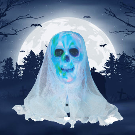 Lightshow Skull Bust White